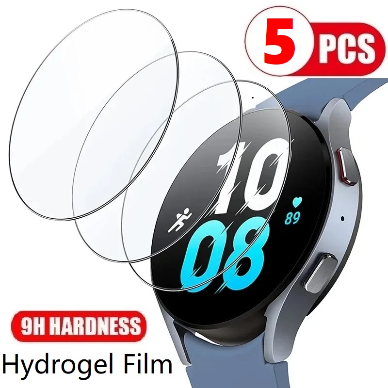 Hydrogel Screen Protector - ฟิล์มไฮโดรเจลป้องกันหน้าจอ5ชิ้นสำหรับ Samsung Galaxy Watch Active 2