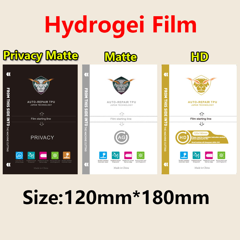 Flexible Tpu Film - ฟิล์มไฮโดรเจลแบบด้านป้องกันความเป็นส่วนตัว 50 ชิ้น สำหรับโทรศัพท์มือถือ ฟิล์มกันรอยหน้าจอ TPU