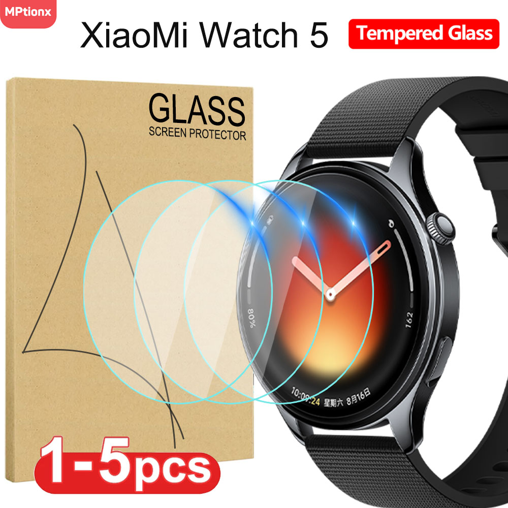 Smartwatch Screen Film - กระจกนิรภัยสำหรับเสี่ยวมี่ วอทช์ 5 สมาร์ทวอทช์ตัวป้องกันหน้าจอ HD ป้องกันรอยขีดข่วนฟิล์มป้องกันสำหรับมิวอทช์