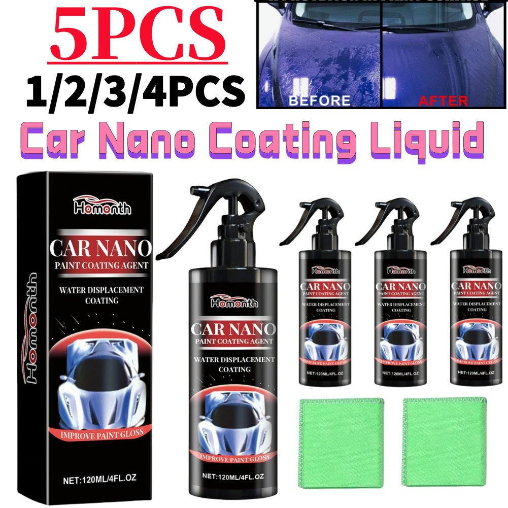 Nano Liquid Coating - น้ำยาเคลือบนาโนสำหรับรถยนต์ 1-5 ชิ้น น้ำยาขัดเคลือบสีรถยนต์ น้ำยาซ่อมรอยขีดข่วนรถยนต์ สเปรย์นาโนซ่อมรอยขีดข่วนอย่างรวดเร็ว