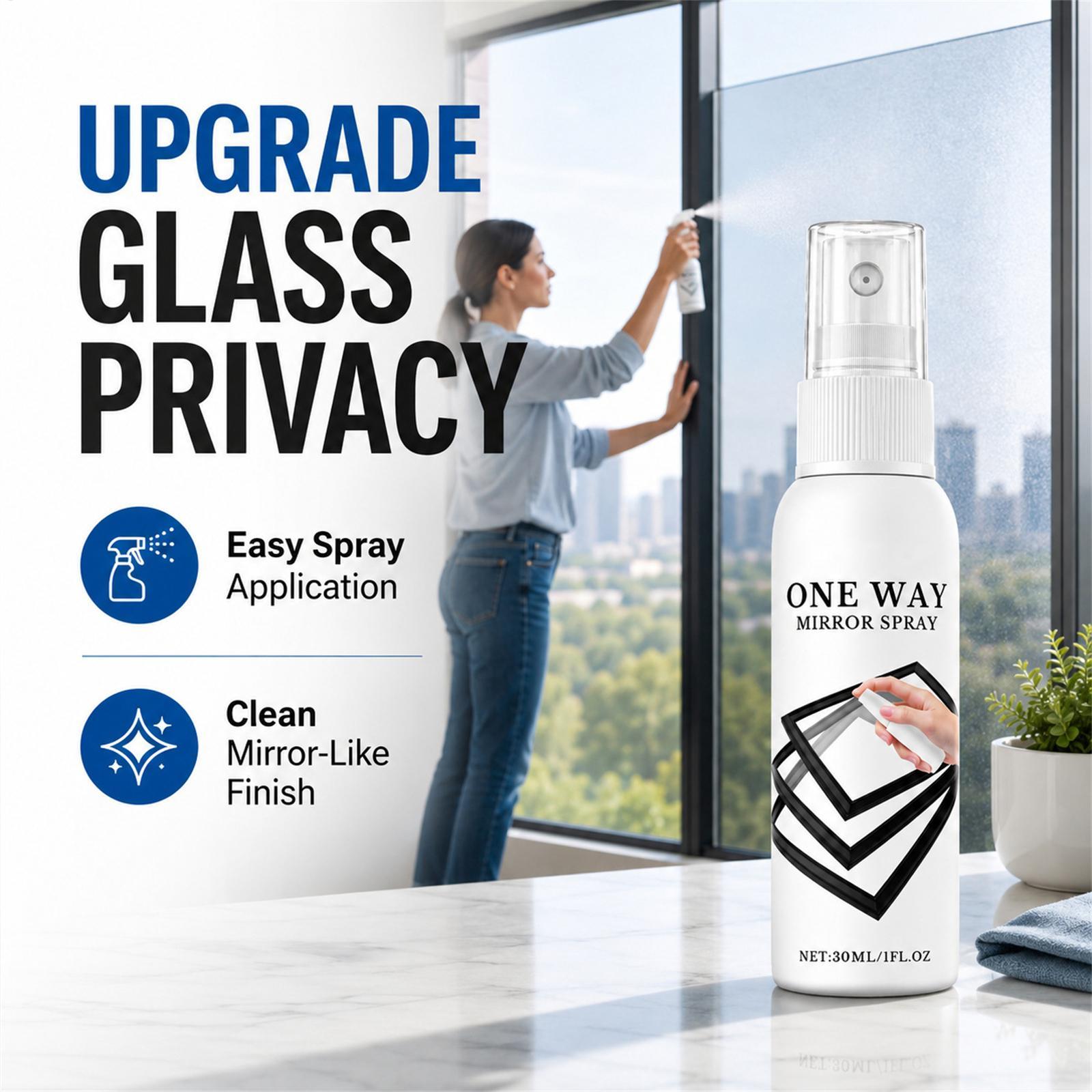 Privacy Screen Protector - สเปรย์ฉีดกระจกสะท้อนแสง 30 มล. แห้งเร็ว ป้องกันความร้อน ฟิล์มกรองแสง