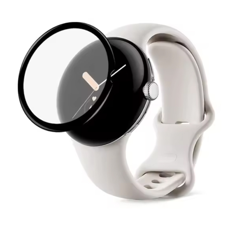 Curved Edge Screen - ฟิล์มป้องกันขอบโค้งนิ่ม3มิติแบบเต็มจอสำหรับ Google Pixel Watch 3/2/1 45มม.