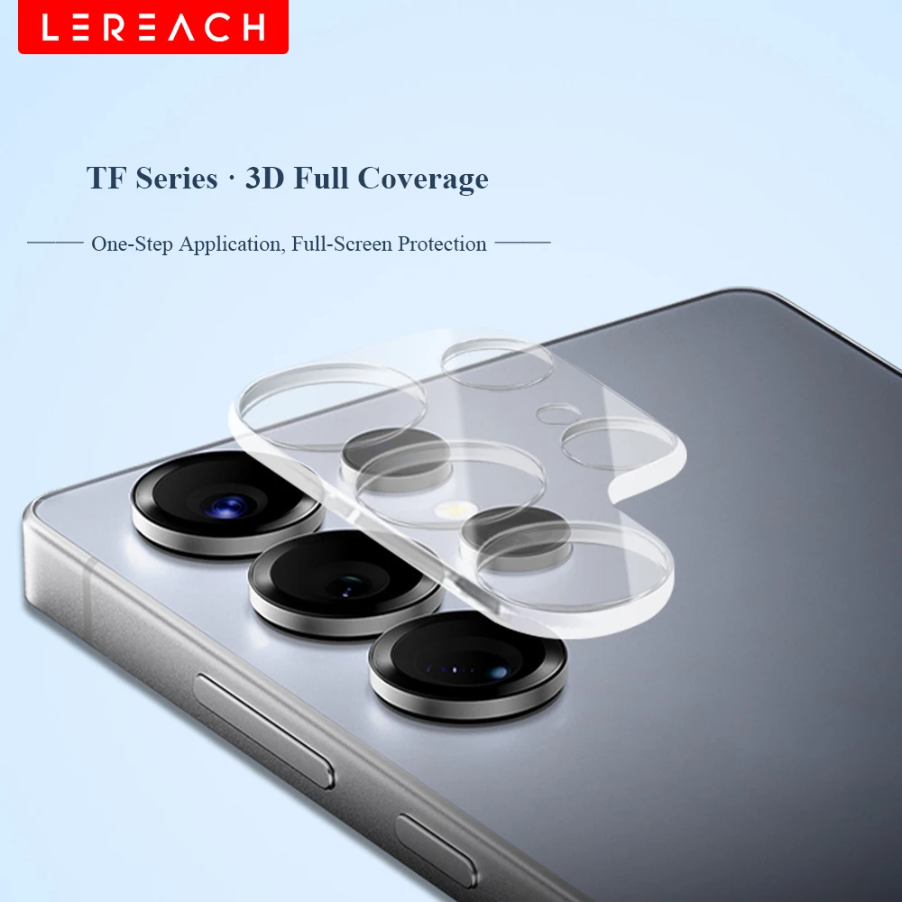Glass Protector Auto - ฟิล์มกันรอยเลนส์กล้องแบบกระจกนิรภัย Lereach สำหรับ Samsung Galaxy S25