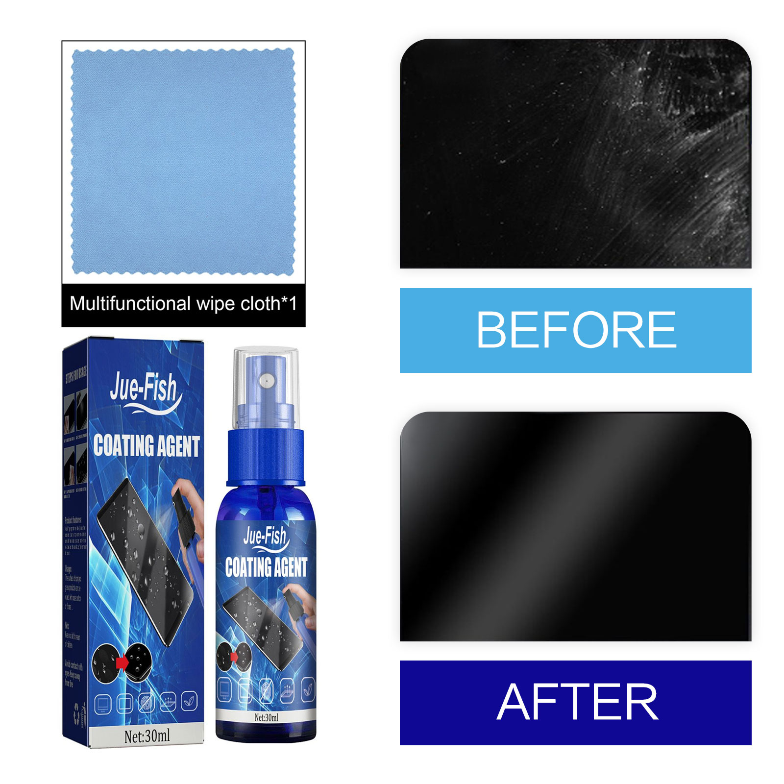 Oleophobic Coating Spray - ตัวป้องกันหน้าจอของเหลวหน้าจอสเปรย์เคลือบไฮโดรโฟบิกฟิล์มติดไฟรถป้องกันการขีดข่วนป้องกันลายนิ้วมือสารกันรอยนิ้วมือ