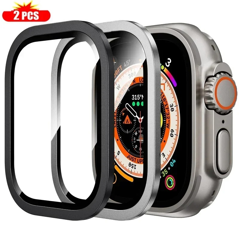 2PCS กระจกนิรภัยสําหรับ Apple  - Smartwatch Screen Film บทวิจารณ์และราคา