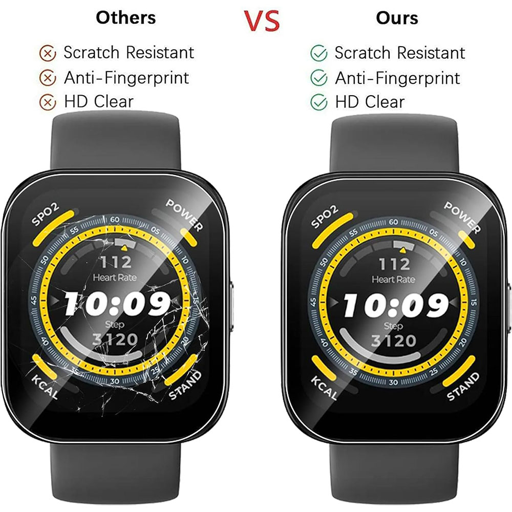 3PCS Clear HD ฟิล์มป้องกันหน้า - Smartwatch Screen Film บทวิจารณ์และราคา