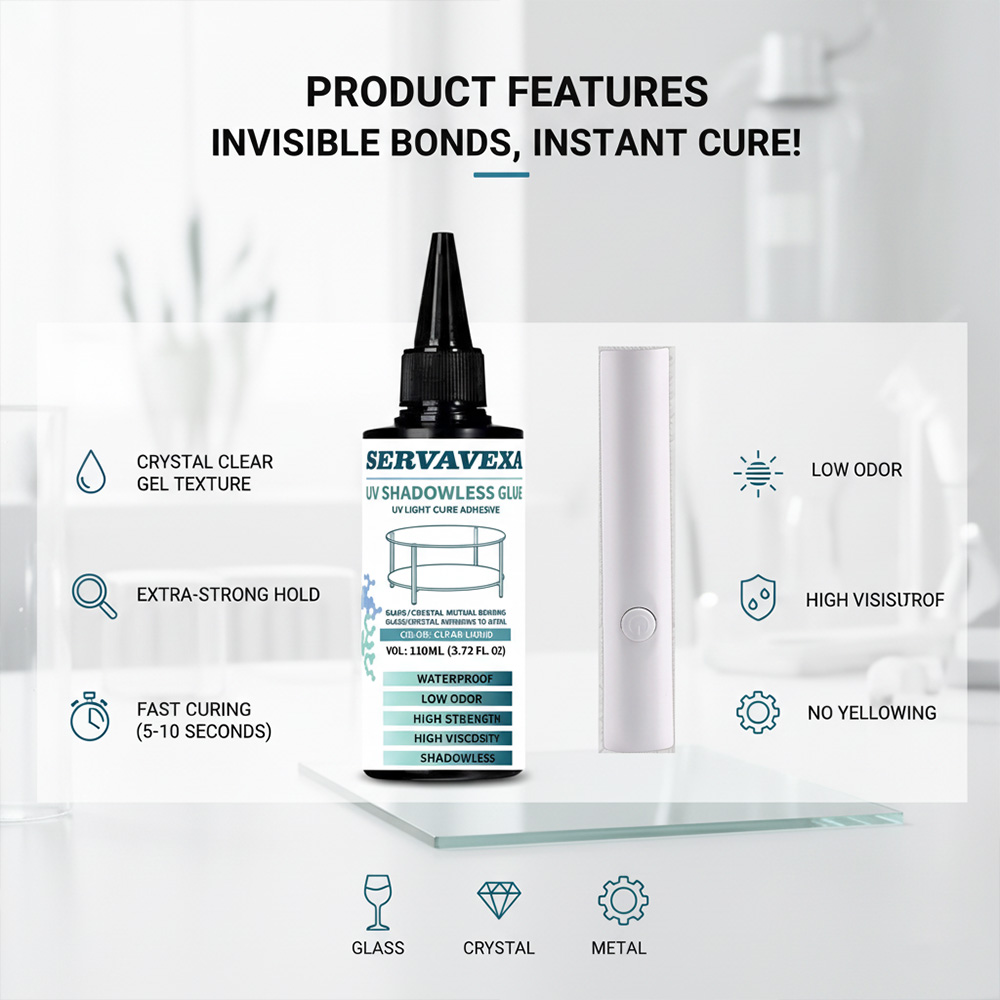 SERVAVEXA 110 มล. ชุดกาวยูวีไล - Liquid Uv Glue Kit บทวิจารณ์และราคา